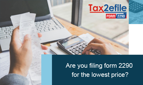 are you filing form 2290 for low price