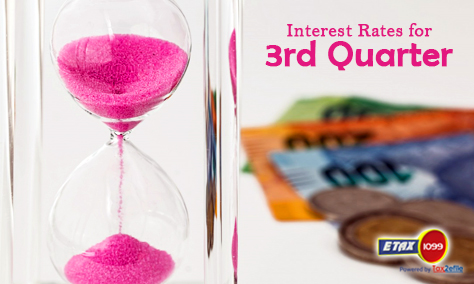 Interest Rates for 3rd Quarter